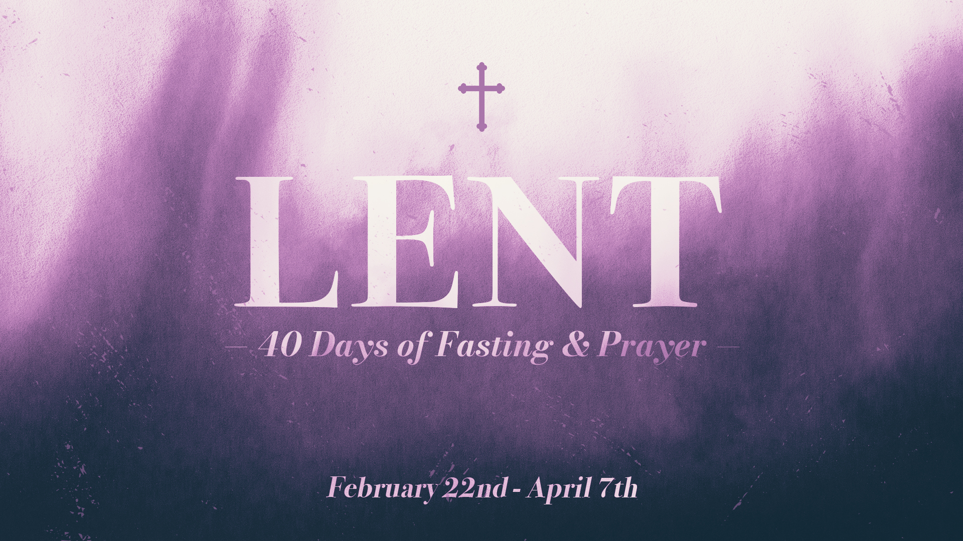 Lent 40 Days with dates Rick Moore